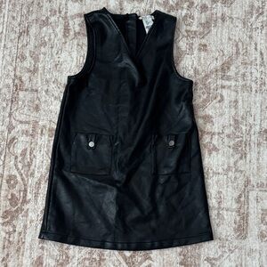 Rachel Zoe Black Faux Leather Dress